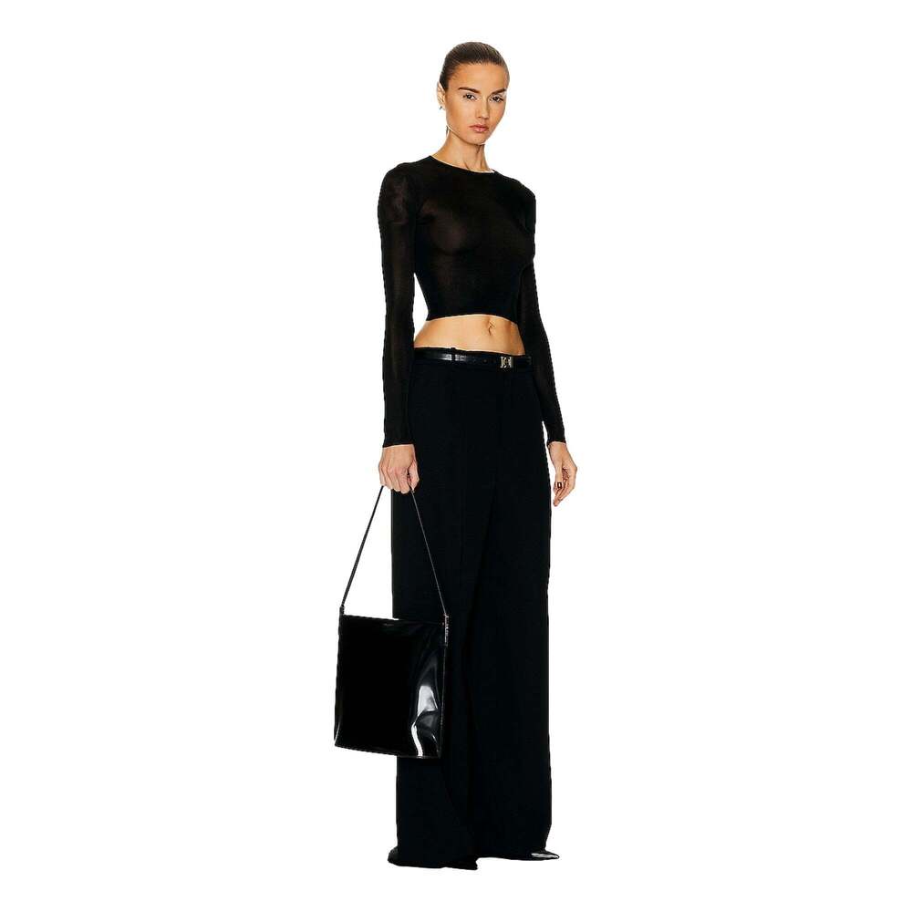 Saint Laurent Black Patent Leather Shopping Tote Shoulder - Picture 3 of 3